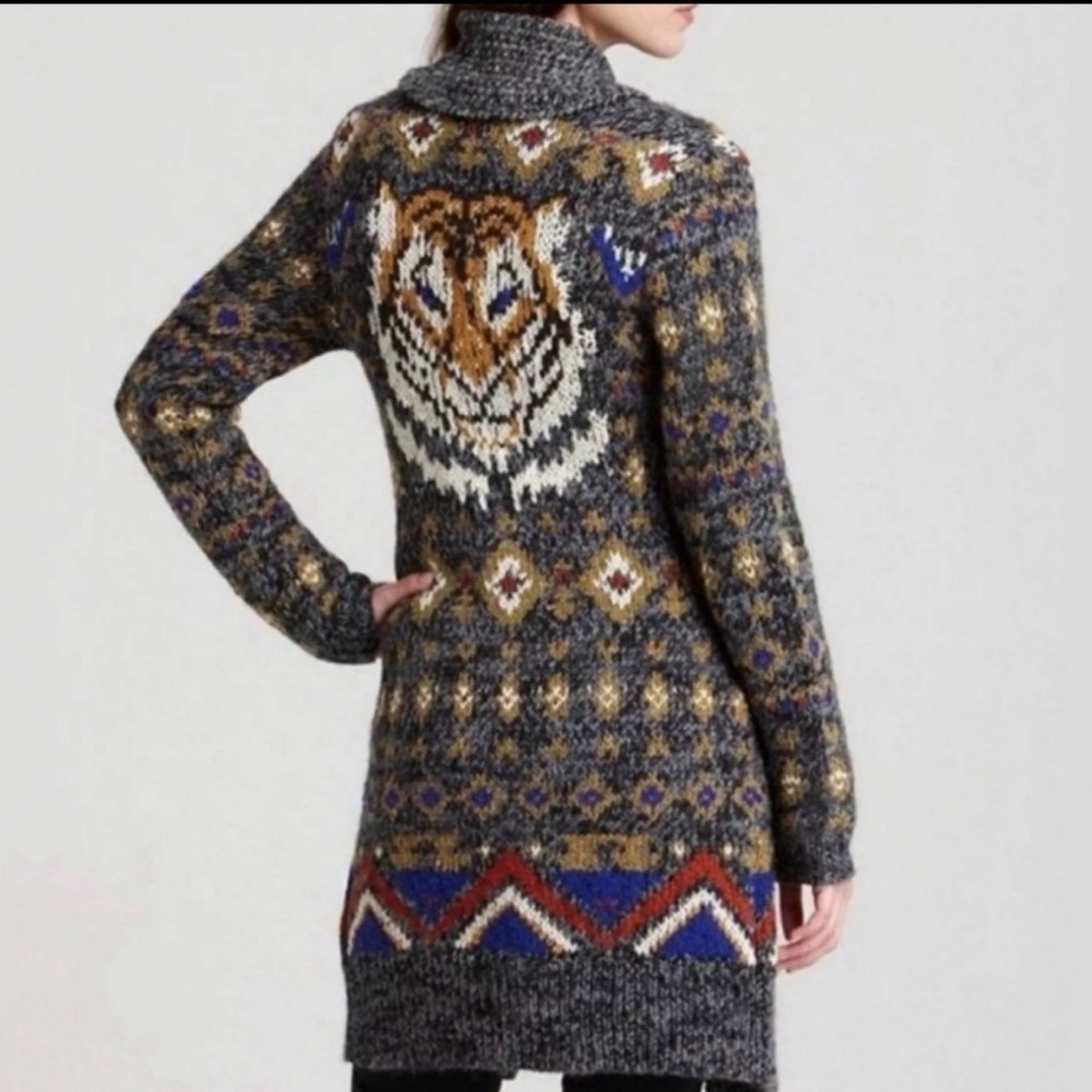 Free People Mascot Tiger Cardigan Sweater